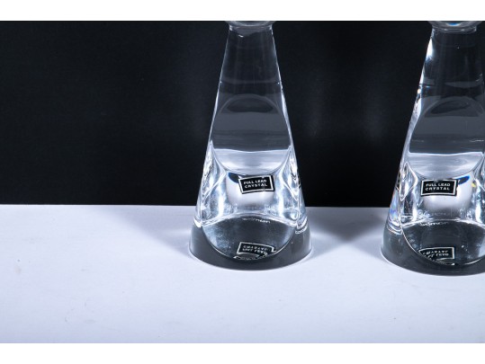 Nambe “Chill” Crystal Champagne Glasses