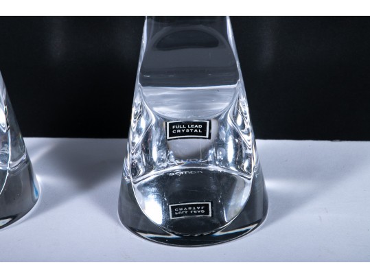 Nambe “Chill” Crystal Champagne Glasses