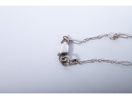 Sterling Silver Cultured Keshi Pearl Necklace And 14k Stud Earrings