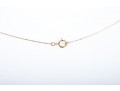Dainty 14k Yellow Gold Opal Pendant Necklace