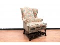 Queen Anne Style Upholstered Wing Chair