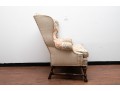 Queen Anne Style Upholstered Wing Chair