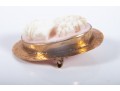 10k Gold Cameo Pendant Brooch