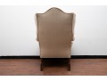 Queen Anne Style Upholstered Wing Chair