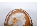 10k Gold Cameo Brooch