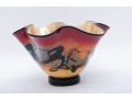 Nourot Art Glass Handkerchief Bowl