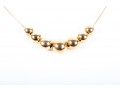 The Danbury Mint 14k Gold Graduated Bead Necklace