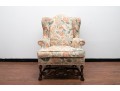 Queen Anne Style Upholstered Wing Chair
