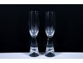 Nambe “Chill” Crystal Champagne Glasses