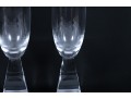 Nambe “Chill” Crystal Champagne Glasses