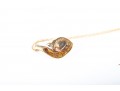 10k Yellow Gold Cultured Pearl And Diamond Pendant Necklace