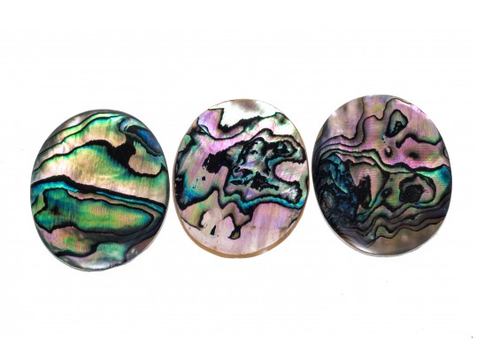 Loose Stones: Fourteen, Oval Abalone Doublets