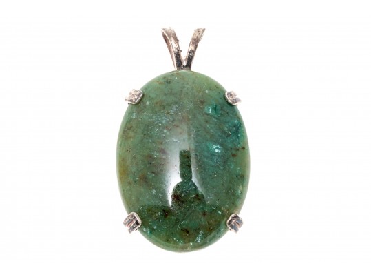Sterling Silver And Dragon Blood Stone Pendant
