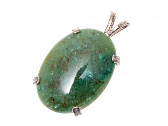 Sterling Silver And Dragon Blood Stone Pendant