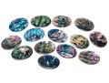Loose Stones: Fourteen, Oval Abalone Doublets