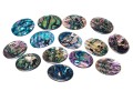 Loose Stones: Fourteen, Oval Abalone Doublets