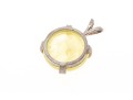 Petite Sterling Silver And Prehnite Pendant