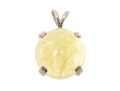 Petite Sterling Silver And Prehnite Pendant