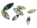 Loose Stones: Seven Marques Cabochon Moss Agates, 58.0 TCW