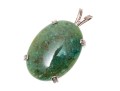 Sterling Silver And Dragon Blood Stone Pendant