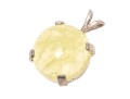 Petite Sterling Silver And Prehnite Pendant