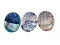 Loose Stones: Fourteen, Oval Abalone Doublets