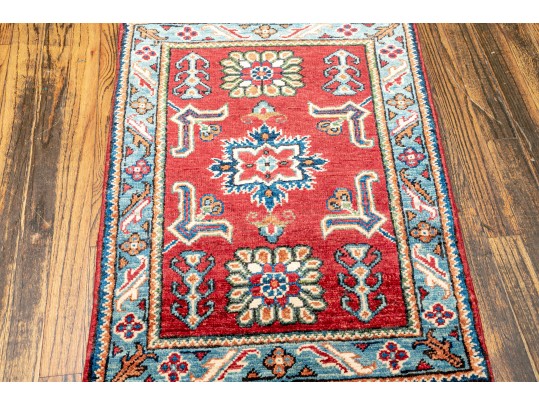Pakistan Kazak Hand Knotted Wool Mat, 31