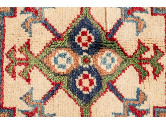 Pakistan Kazak Hand Knotted Wool Area Rug, 6'-6