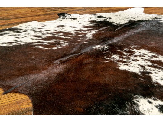 Genuine Speckled Leather Cowhide Rug, New