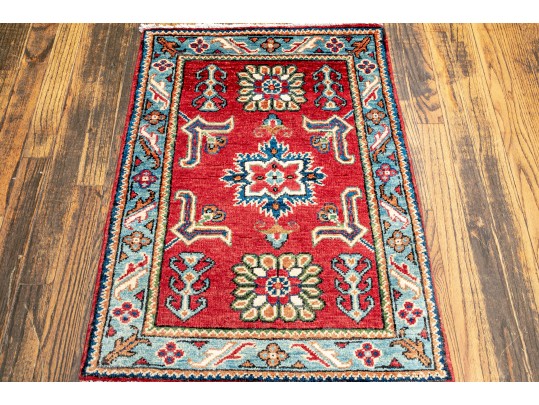 Pakistan Kazak Hand Knotted Wool Mat, 31