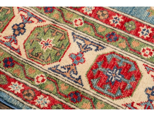Pakistan Kazak Hand Knotted Wool Area Rug, 6'-6