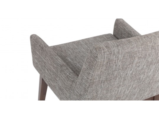 Pair Of Chantel Volcanic Gray Dining Armchairs