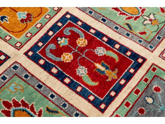 Pakistan Kazak Hand Knotted Wool Area Rug, 6' X 4', New