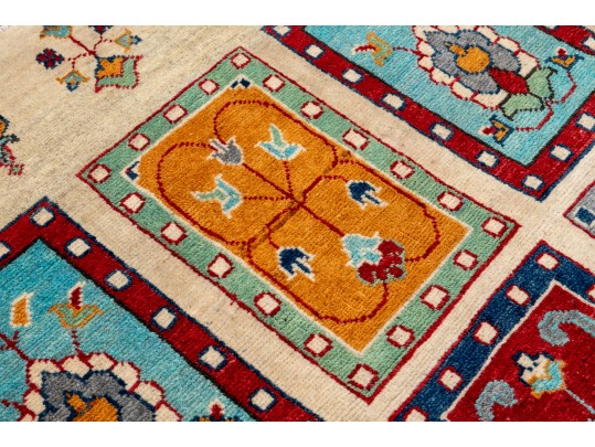 Pakistan Kazak Hand Knotted Wool Area Rug, 6' X 4', New