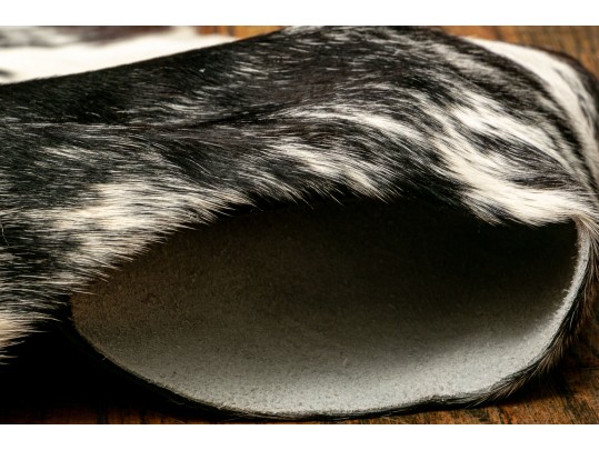 Genuine Speckled Leather Cowhide Rug, New