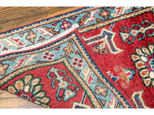 Pakistan Kazak Hand Knotted Wool Mat, 31