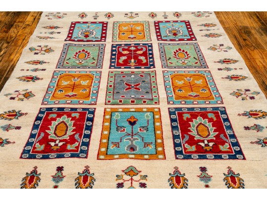 Pakistan Kazak Hand Knotted Wool Area Rug, 6' X 4', New