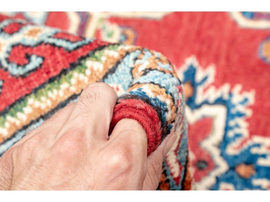 Pakistan Kazak Hand Knotted Wool Mat, 31