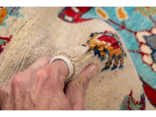 Pakistan Kazak Hand Knotted Wool Area Rug, 6' X 4', New