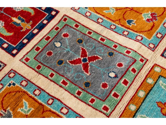 Pakistan Kazak Hand Knotted Wool Area Rug, 6' X 4', New