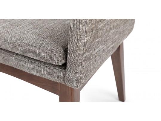 Pair Of Chantel Volcanic Gray Dining Armchairs