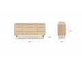 Lenia White Oak 9-Drawer Dresser