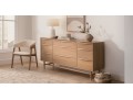 Lenia White Oak 9-Drawer Dresser