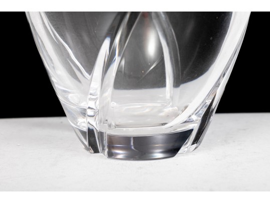 Tiffany & Co. Crystal Glass Spiral Wrap Vase