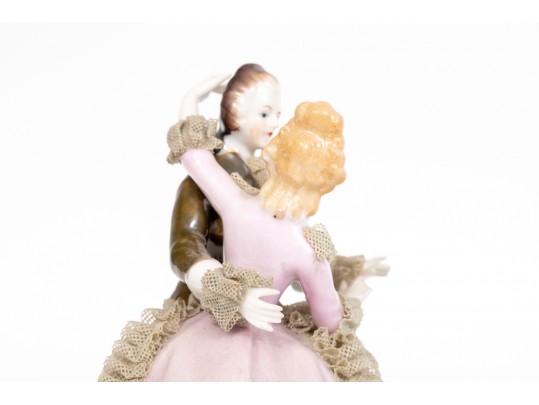 Group Of Four Porcelain & Lace Figurines