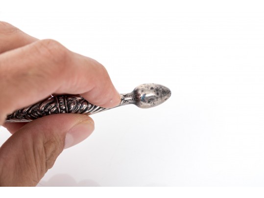Unusual Sterling Silver Antique Victorian Glove Mending Tool