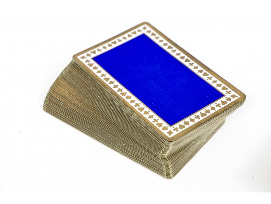 Tiffany & Co. Striking Vintage Boxed Double Set Of Playing Cards