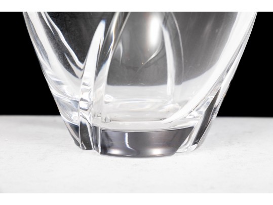 Tiffany & Co. Crystal Glass Spiral Wrap Vase
