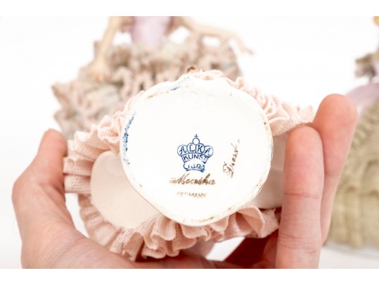 Group Of Four Porcelain & Lace Figurines