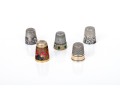 Lot Of Five Assorted Lovely Vintage And Antique Thimbles